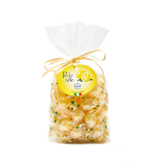 Perle di Sole Zitronenbonbons 500g – erfrischende Bonbons aus Zitronensaft der Amalfiküste, mit natürlichem Zitronengeschmack